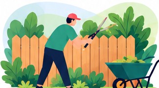Garden and outdoor maintenance illustration